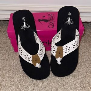 NWT Black Flip Flops